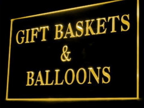 Gift Baskets Balloons LED Neon Sign